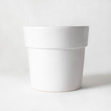 Load image into Gallery viewer, 14cm Glossy White Cover Pot (includes Shipping)
