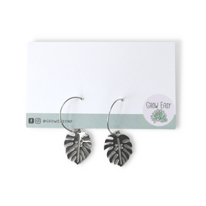 Monstera Earrings  (Includes Shipping)